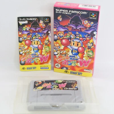 Super BOMBERMAN PANIC BOMBER WORLD Super Famicom Nintendo 2975 sf - Image 1 of 4