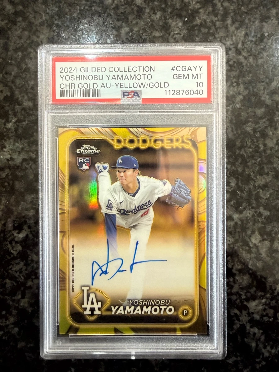 2024 Topps Gilded Collection - Yoshinobu Yamamoto #CGA-YY for sale