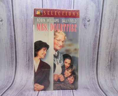 Mrs. Doubtfire VHS Movie Tape Comedy Robin Williams Sally Fields New Sealed - Image 1 of 4