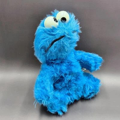 Vintage Knickerbocker Cookie Monster Stuffed Animal Sesame Street 9" Eyes Rattle - Image 1 of 4