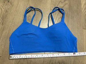 lululemon like a cloud BH 6 gerippt blau - Bild 1 von 2