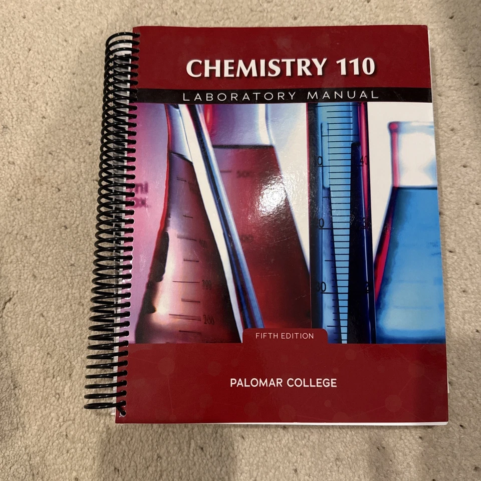 Chemistry 110 laboratory manual fifth edition Palomar College - Image 1 of 1