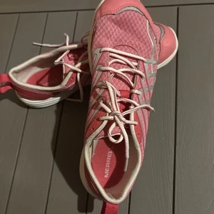 Merrell Bare Access Schuhe Damen 11 Pink Silber Minimalistisch Laufen Sneaker - Bild 1 von 8