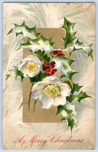 1909 FELIZ NAVIDAD FRENCH CREEK WV CANCELAR WINSCH REVERSO POSTAL ANTIGUA - Imagen 1 de 2