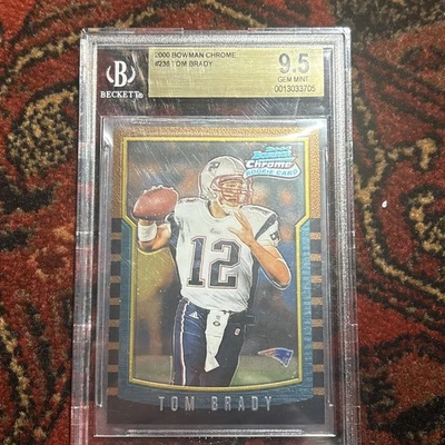 2000 Tom Brady RC Bowman Chrome BGS 9.5 - Imagem 1 de 4