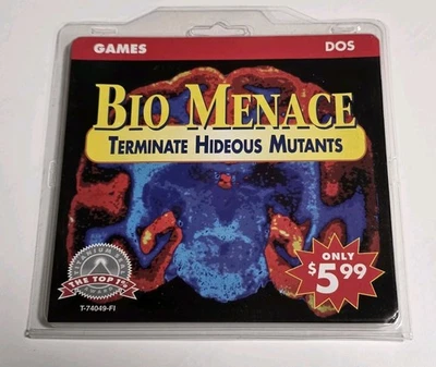 Vintage Factory SEALED New Old Stock Bio Menace DOS 3.5" Disk Software 1993 - Image 1 of 2