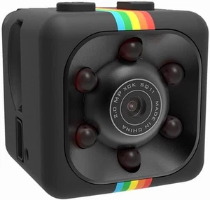 Telecamera Spia Telecamera Nascosta, Portatile Piccola Ricaricabile a Batteria HD Nero - Foto 1 di 7