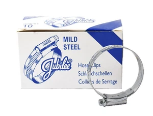 Original Jubilee Schlauchschellen Schellen Schneckenantrieb Baustahl Zink (BOX MIT 10 CLIPS) - Bild 1 von 2