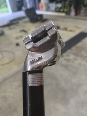 ALLOY 银色铝合金自行车座椅 HL 自行车 POST 350 毫米 - 美国免运费 — 第 1/4 张图片