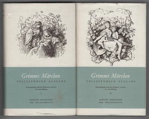 (Manesse) Grimms Märchen (Vollständige Ausgabe, 2 Bände) illustriert  um 1959 - Bild 1 von 3