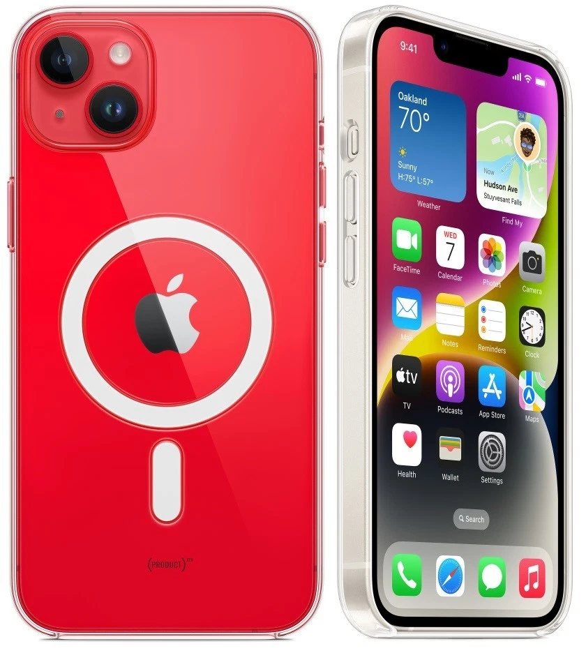 Apple Custodia Originale MagSafe trasparente iPhone 14 Plus MPU43ZM/A - Immagine 1 di 4