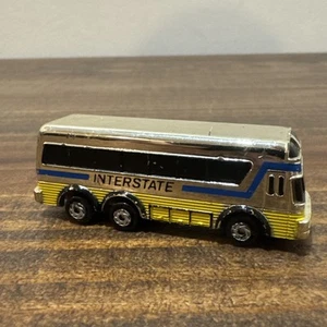 Vintage Galoob Micro Machines Classy Chromers Interstate Tour Bus Chrome - Picture 1 of 10