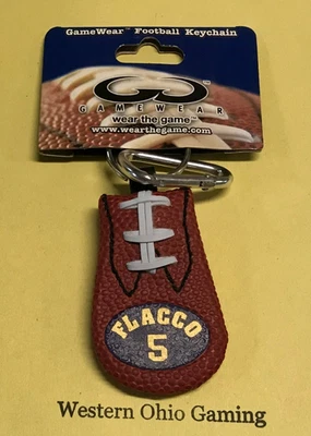 Llavero de fútbol americano Joe Flacco #5 con clip adicional NUEVO Baltimore Ravens Foto 1 de 2