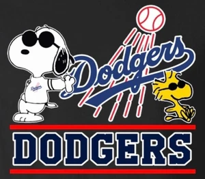 (3) Los Angeles Dodgers Peanuts Waterproof Vinyl Stickers 3x2.5 inches Decals - Picture 1 of 1