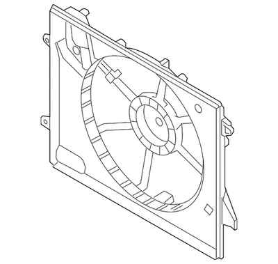 Genuine Hyundai 2015-2019 Sonata Fan Shroud 25350-C2000 - Image 1 of 2