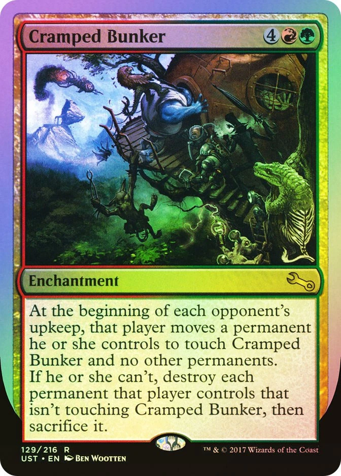 MTG FOIL Cramped Bunker  - Unstable #129 - Image 1 of 1