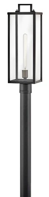 Luz de poste Hinkley Lighting 23011 Catalina 24" de alto - negra Foto 1 de 4