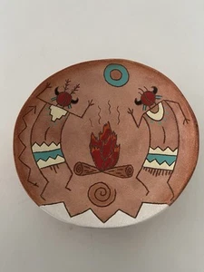 Red Horse Clay Co Terracotta Kunstkeramik Teller Wandteller 10" 1992 - Bild 1 von 12