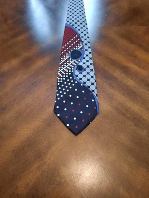 Gravata estilo art déco masculina vintage anos 1990 - 2000 - Imagem 1 de 4