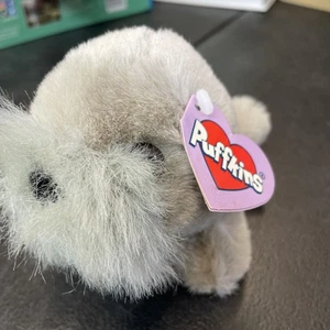 SWIBCO Vintage Puffkins 6667 WHISKERS Walrus Gray Round Beanie Ball Plush Tag - Picture 1 of 1