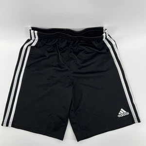 Adidas Kids Medium Shorts 10/12 Black White Classic  - Picture 1 of 6