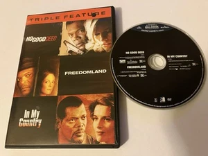 SAMUEL L. JACKSON TRIPLE DVD FREEDOMLAND NO GOOD DEED IN MY COUNTRY JOVOVICH - Picture 1 of 5