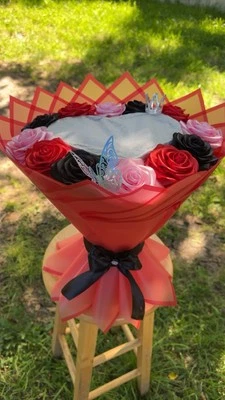 Burn Away Bouquet With Ribbon Flowers - Image 1 of 3