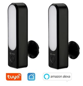 2-er Set LED Außenleuchte Lampe WLAN IP Kamera mit Überwachungskamera Tuya App  - Bild 1 von 12