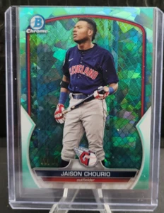 2023 Bowman Chrome Sapphire Aqua /99 Jaison Chourio - Cleveland Guardians - Bild 1 von 2