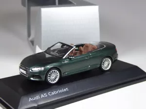 (KI-09-23) Spark Audi A5 Cabriolet verde metallizzato in 1:43 in IMBALLO ORIGINALE - Foto 1 di 1
