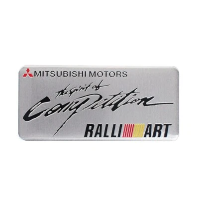 Emblema insignia Ralliart The Spirit of Competition para Mitsubishi EVO Lancer FTO GT Foto 1 de 2