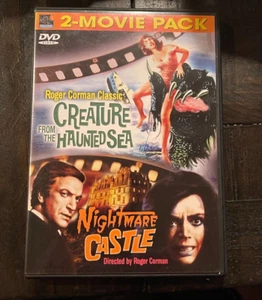 Creature from the Haunted Sea Nightmare Castle DVD 2pk Richard Corman 60s Horror - Imagen 1 de 3