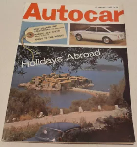 Autocar 12 January 1967 Reliant Scimitar, Hillman Imp, Sunbeam Rapier IIIA - Picture 1 of 3