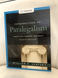 Introduction to Paralegalism Eighth Ed Hardcover, by Statsky William P. - Picture 1 of 4