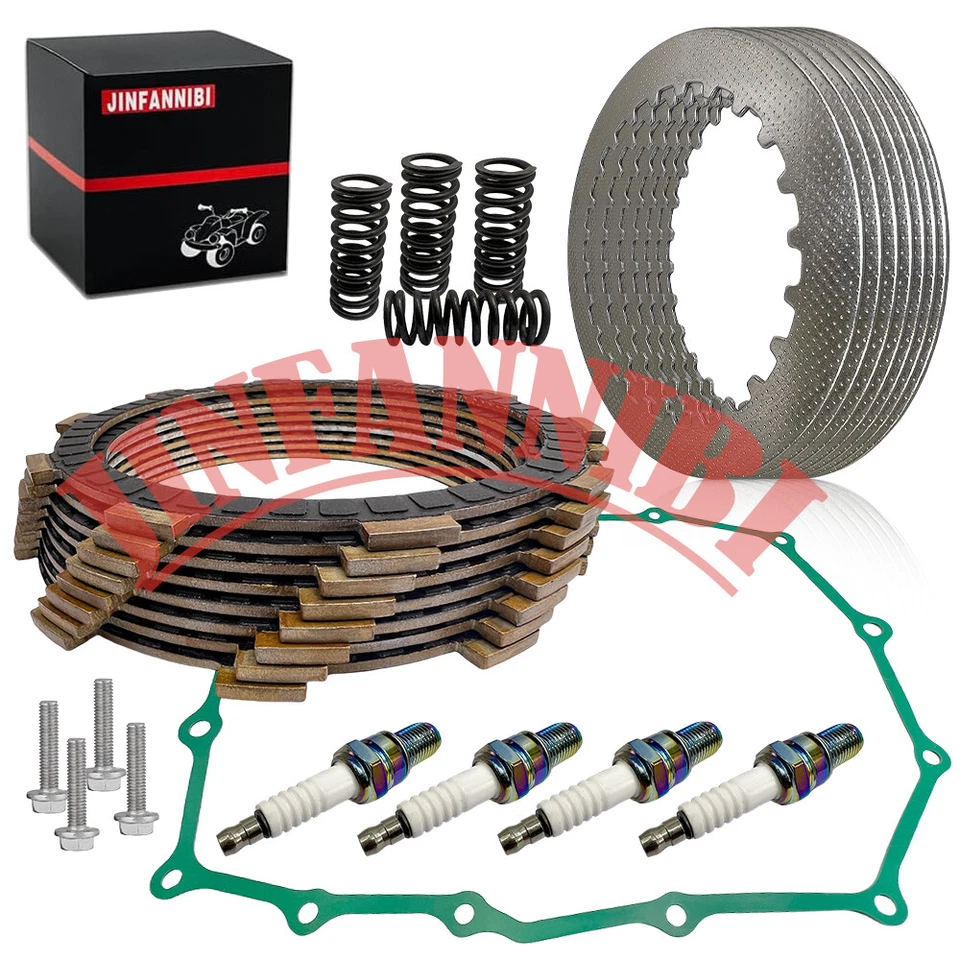 Clutch Kit Springs & Cover Gasket & Spark Plugs For Honda Shadow ACE Spirit 750 - Image 1 of 4