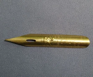 PLUME HERM MULLER CYGNE ESTAMPE SWAN PEN NIB PENNA PLUMA FEDER ECRITURE WRITING - Picture 1 of 1