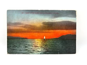 Postal de colección Sunset On The Golden Gate, San Francisco California - Imagen 1 de 2