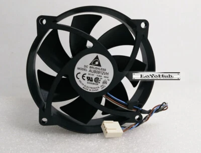 Delta 9025 12V AUB0912VH cooling fan 12V 0.60A 4 pin - Image 1 of 3