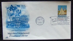 US FDC SC #2342 MARYLAND STATEHOOD 1988. - Picture 1 of 1