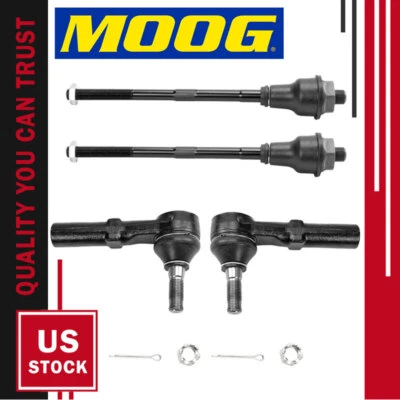 4PÇS NOVO MOOG Front Tie Rod End Link para Chevrolet Silverado 1500 2500 3500 HD - Imagem 1 de 4