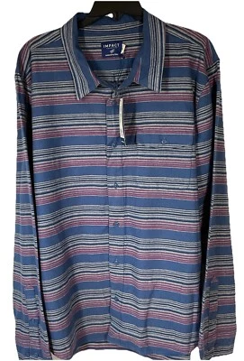 Impact Collection United by Blue Men's Organic Blue Long Sleeve Shirt XXL NWT - Image 1 of 4