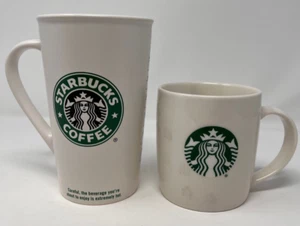 2 tazas de café Starbucks blancas con logotipo estampado de patas 2020 y Grande Mermaid 2006 - Imagen 1 de 8