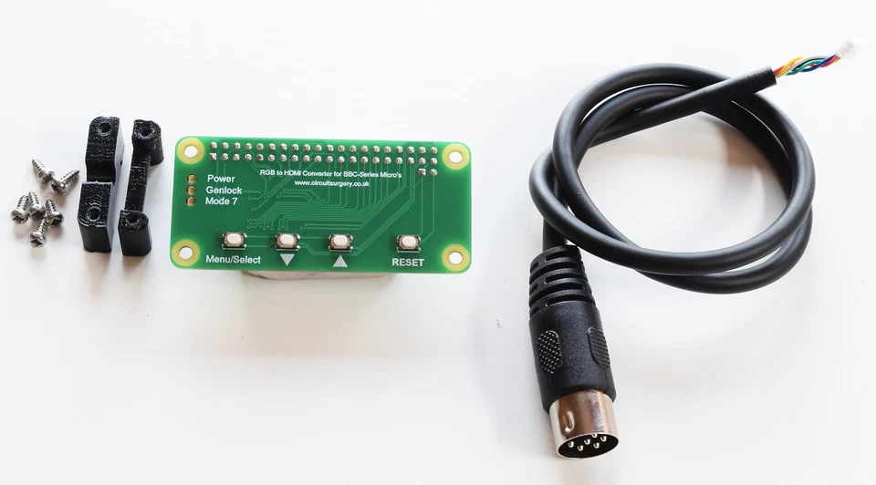 Sombrero RGB a HDMI RGB2HDMI Raspberry Pi para microordenador BBC Acorn