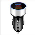 Dual USB Car Charger with Smart Chips LCD Display 31A Output Aluminum Alloy Rim