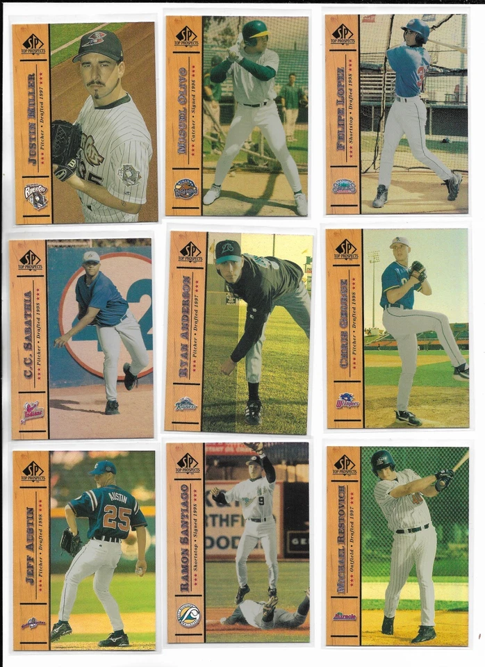 2001 SP Top Prospects U-PICK Sabathia Anderson Pena Johnson Cust Beckett Dunn ++ - Image 1 of 1