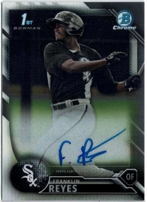 2016 Bowman Chrome Franklin Reyes (Whitesox) 1st Bowman Auto Card No. BCAP-FR - Image 1 of 2