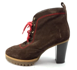ALBA MODA DAMEN STIEFEL STIEFELETTEN BOOTS GR: 38 UK: 5 BRAUN - Bild 1 von 4