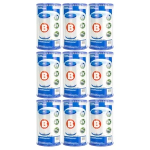 Intex Easy Set Type B Replacement Filter Cartridge for Swimming Pools 9 Pack - Picture 1 of 7