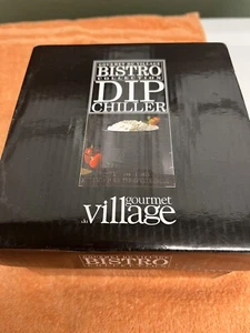Gourmet Du Village Bistro Two Piece Dip Chiller BLACK NEW without Dip Mix - Picture 1 of 6