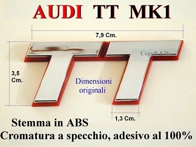 AUDI TT 8N MK1 Stemma Badge Logo Emblema NUOVO POSTERIORE REAR 8N0853743C 2ZZ - Immagine 1 di 4